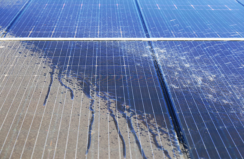 dirty solar panels