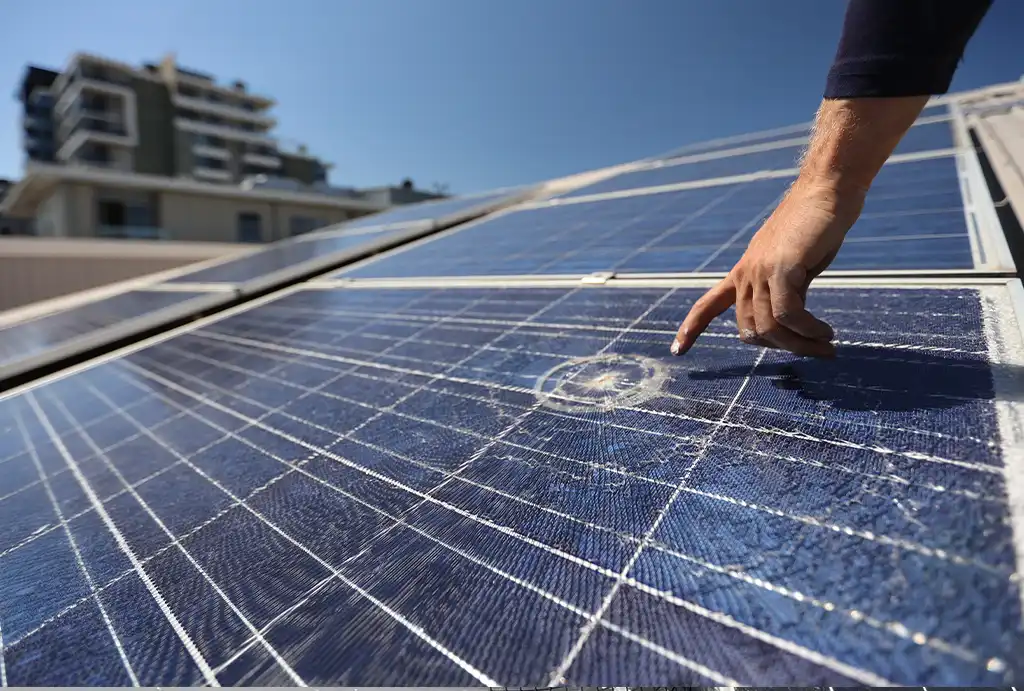 solar panel damage